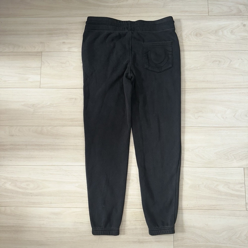 True Religion Men's Crackle Classic Logo Jogger Sweatpants Black Size Small NWT - Picture 3 of 7